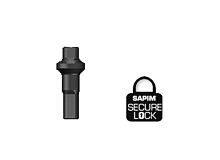 Alu Polyax 16 double square black secure lock